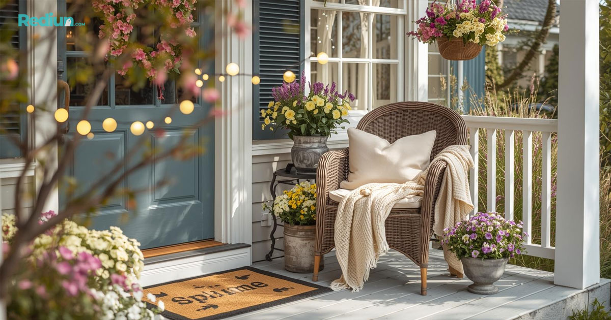 Spring Front Porch Decor